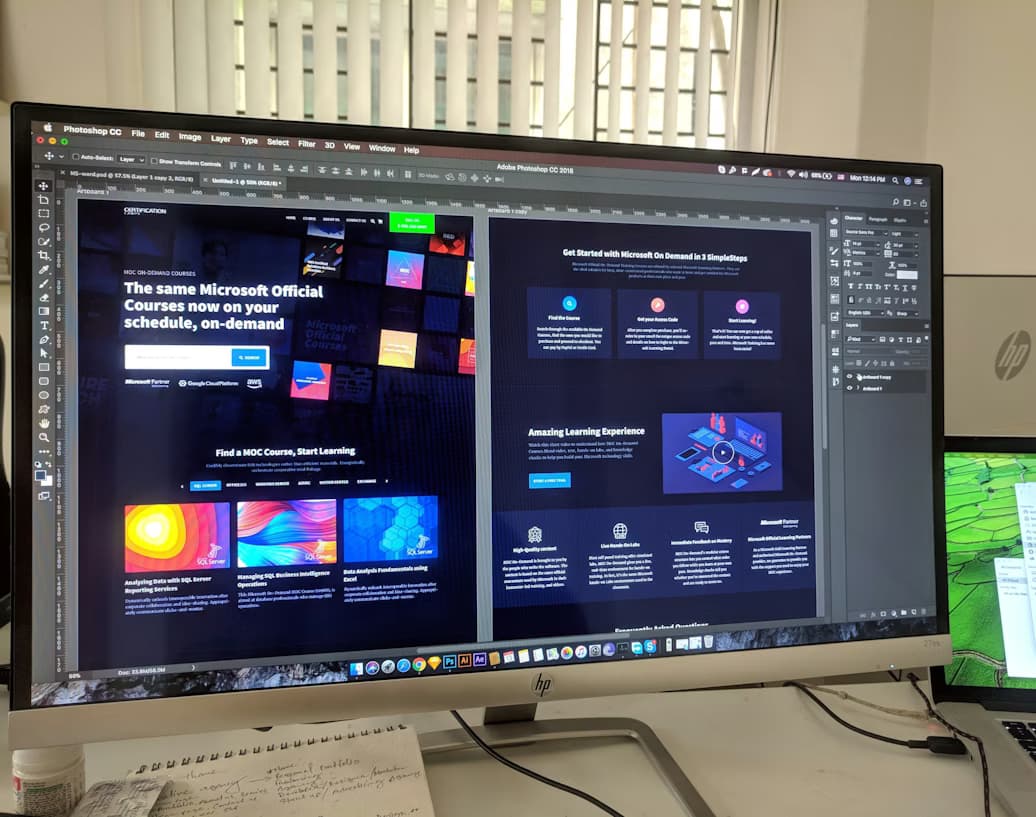 Visuel du service Conception UI/UX (interfaces modernes)
